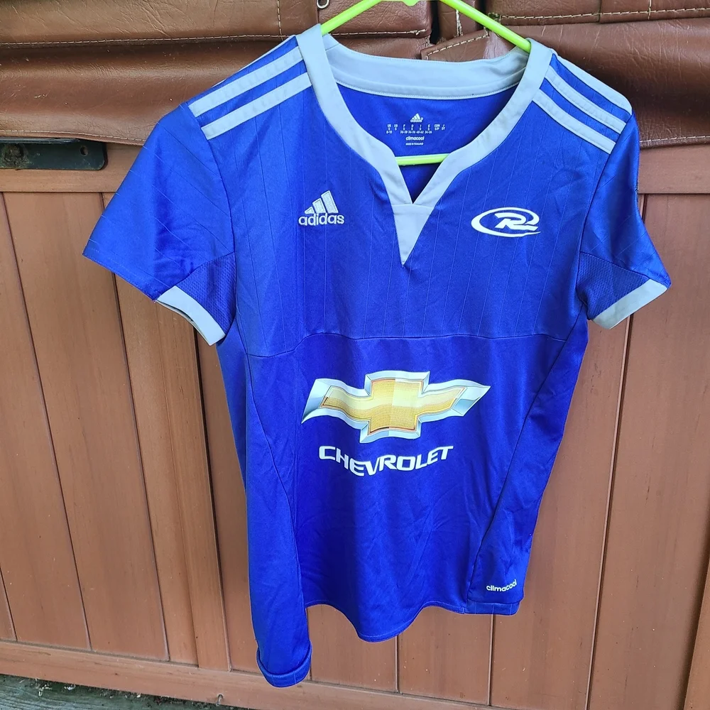 Adidas Blue Soccer Jersey with Crew‎ Neck and Short Sleeves